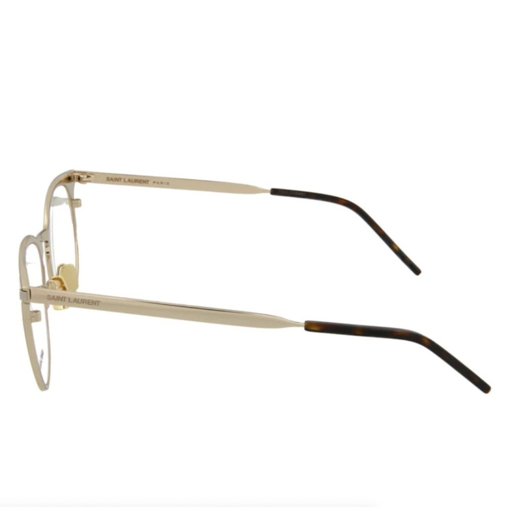 Saint Laurent White Tan Metal Eyeglasses! - Picture 3 of 4